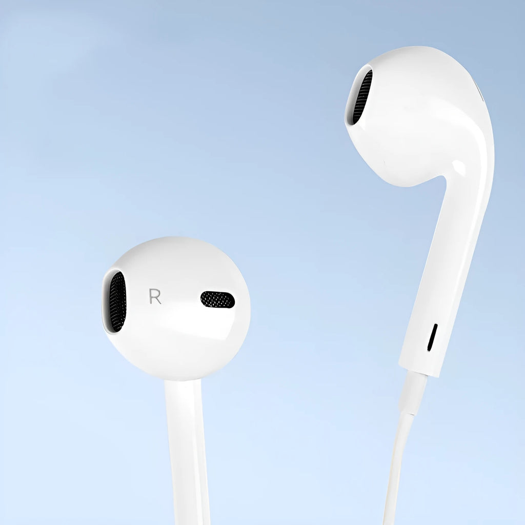Universal wired earphone with crystal case and 120cm cable for iOS Android