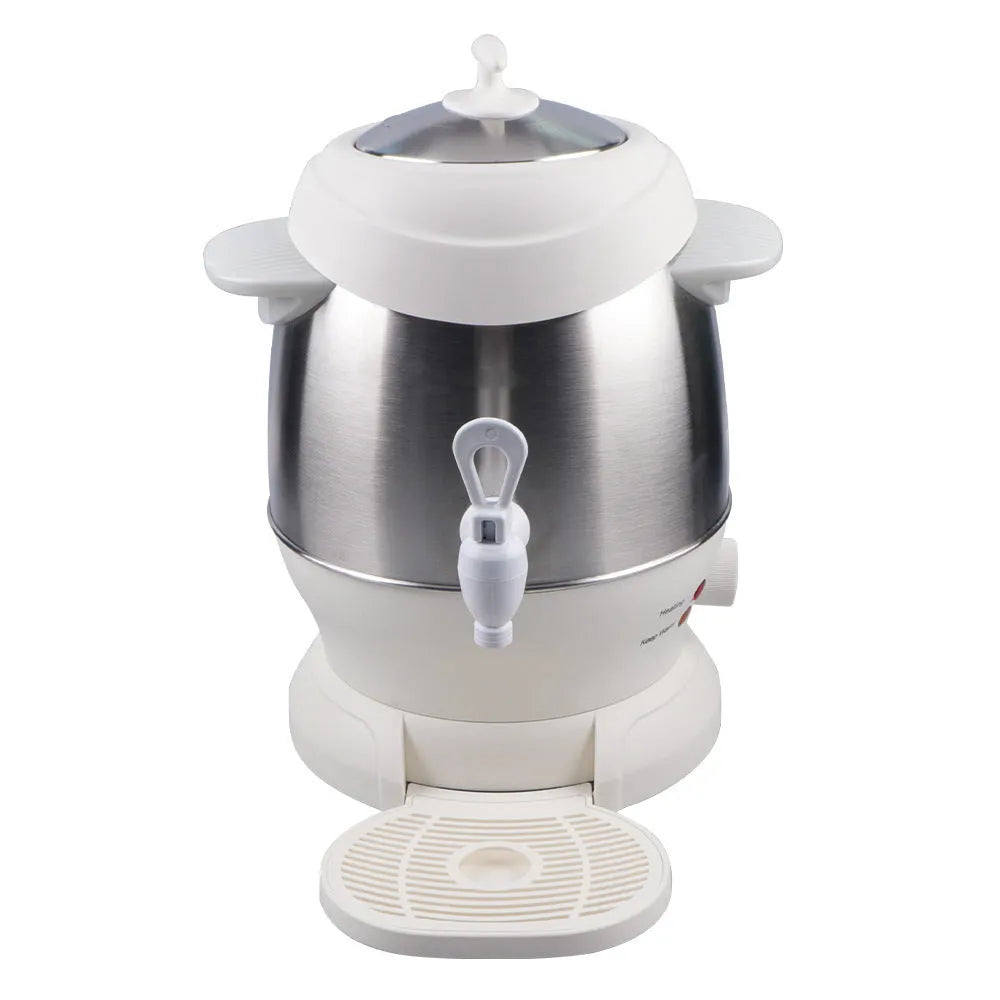 Double-layer stainless steel kettle 6L black with button operation and chassis heating