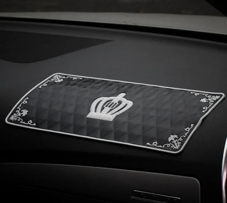 PVC car anti-skid pad 30cm x 15cm for dashboard, cup holder, and console storage, colour An Crowe