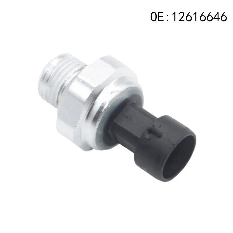 Silver metal automotive fuel pressure sensor with part numbers 12616646 12677836 D1846A