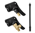 Vehicle air conversion inflatable chuck two-in-one nozzle with 16cm hose and two connectors