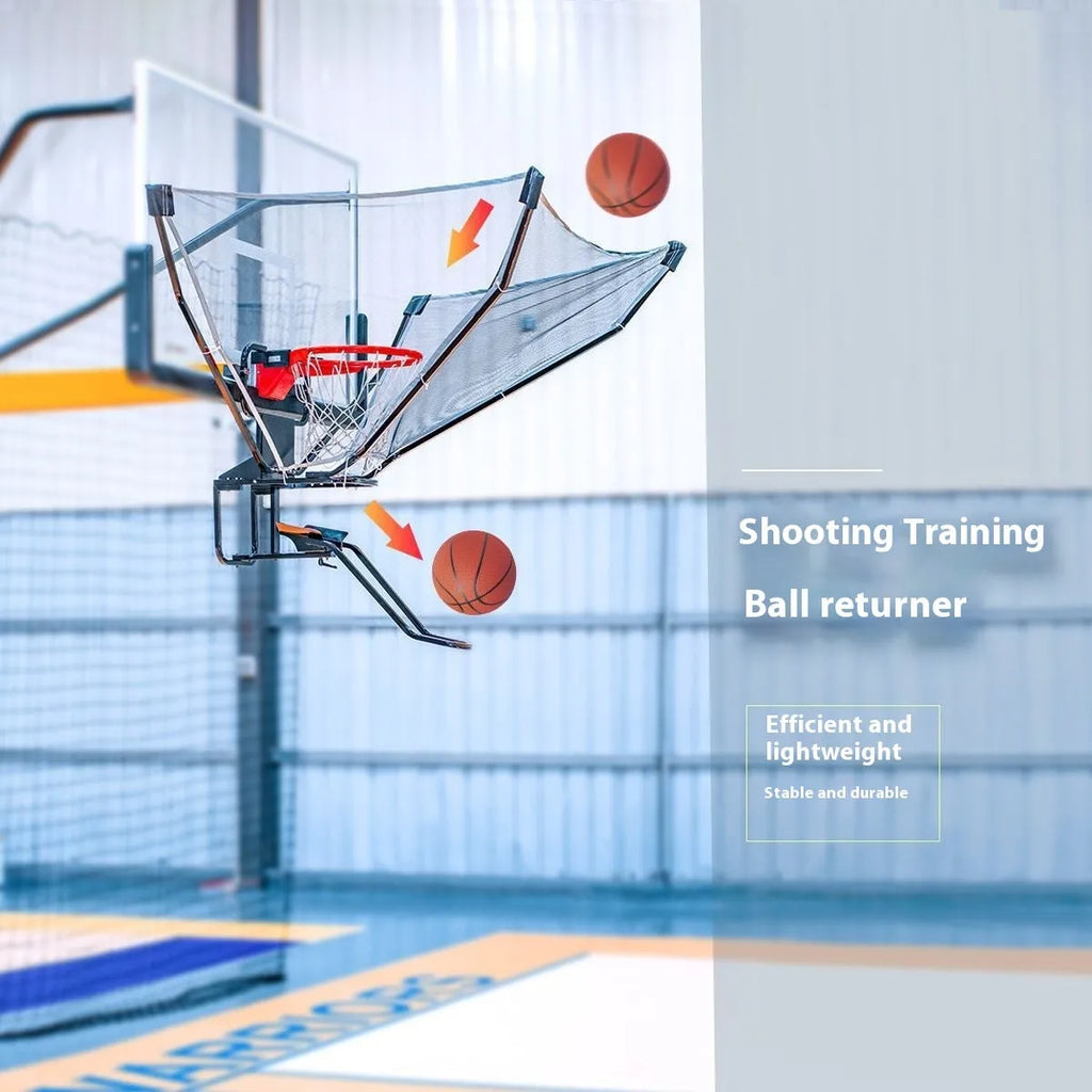 Automatic basketball training ball return with cowhide leather and iron construction