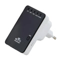 300Mbps Wireless-N Mini Router with two antenna symbols, compact for travel