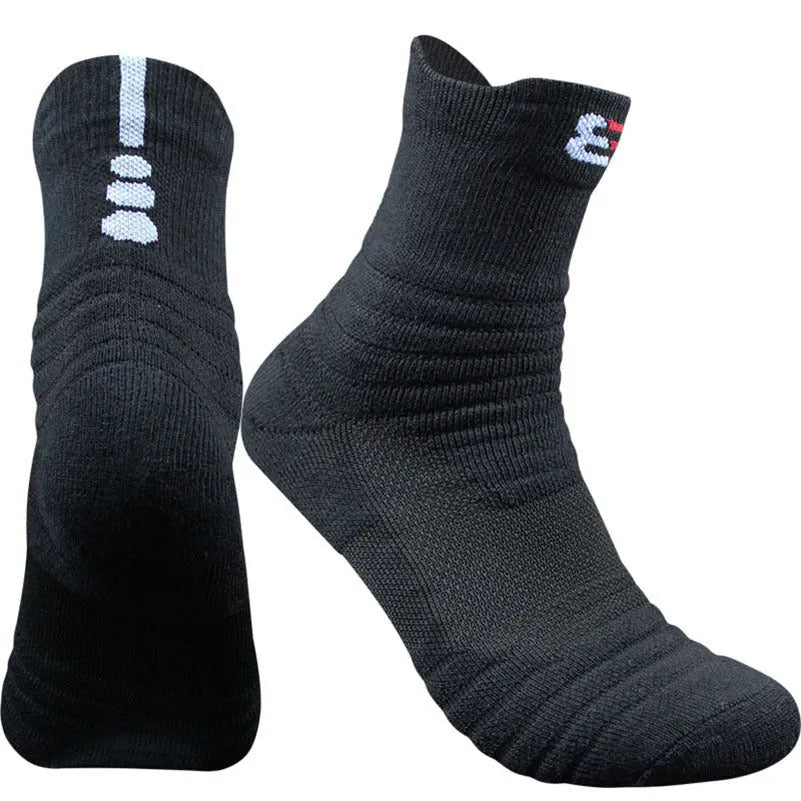 Cotton blend socks 3-pair set in black white and grey with short and middle tube options for men Eur 39-45