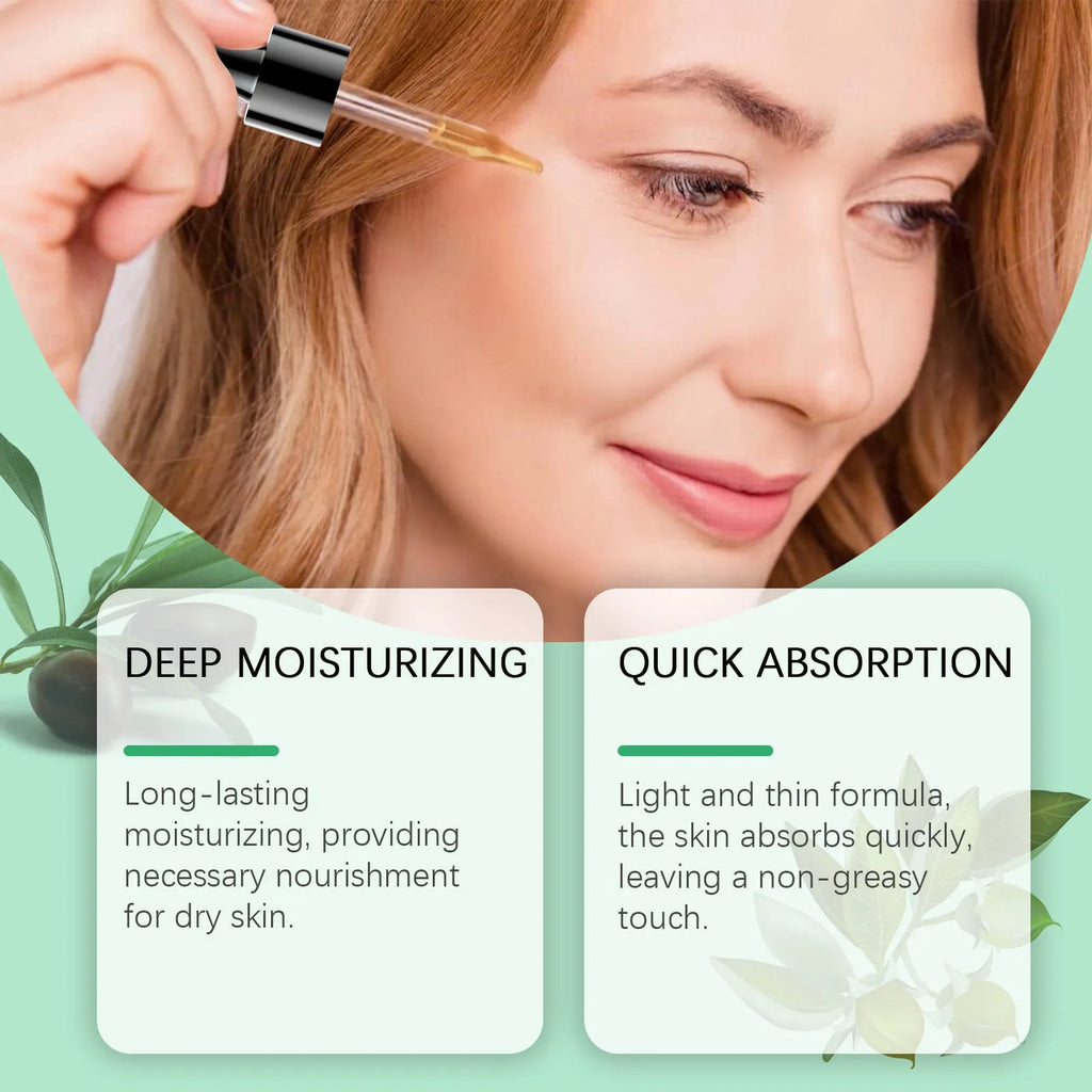 100ml bottle of organic jojoba facial oil for moisturising and firming skin.