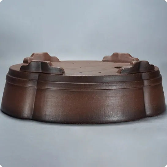 Classical purple clay ceramic flower pot measuring 50x39x16cm for plant display