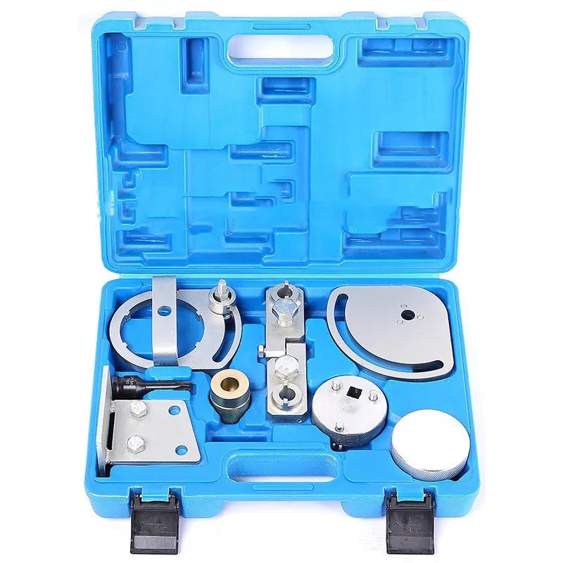 Volvo Land Rover timing tool set with 8 carbon steel pieces for engine cam and crank alignment