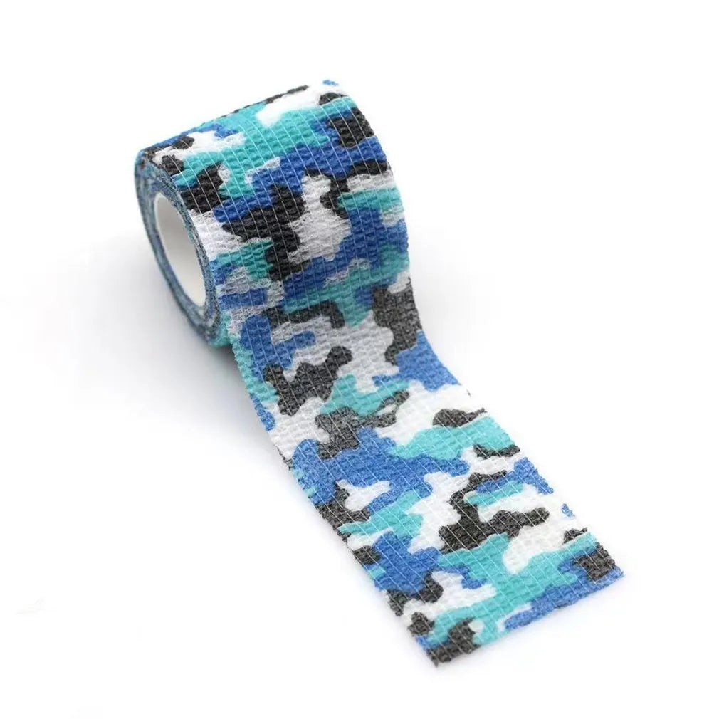 Non-woven camouflage bandage roll 4.5 metres long 5cm wide in forest pattern