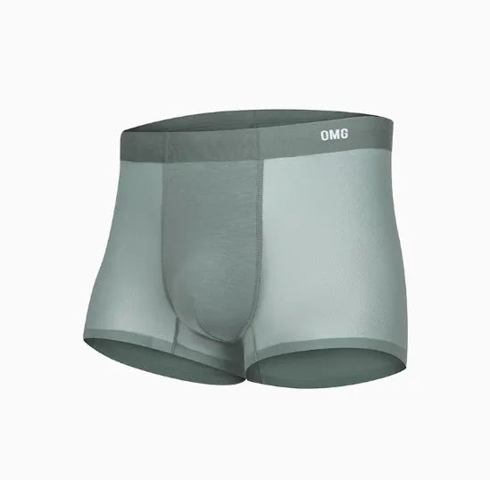 Men's seamless antibacterial fitness underwear in four colour options showing lightweight stretch fabric