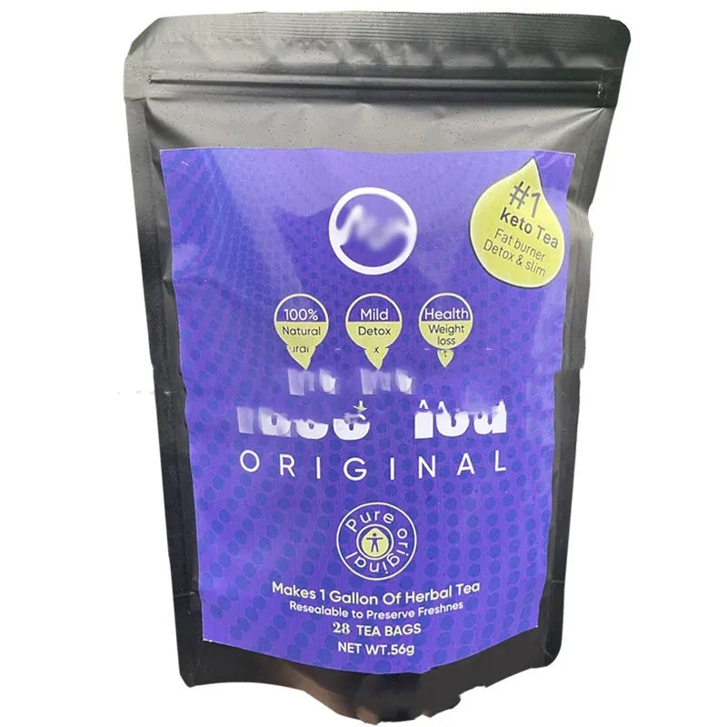 28 day herbal tea assortment with multiple blends including flat tummy tea and keto tea