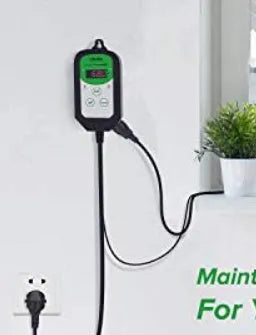 Simple household digital display temperature and humidity controller BH1912020 with clear front panel showing readings