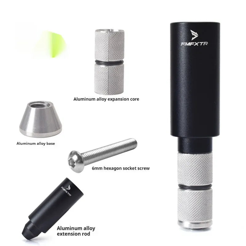 Pair of aluminium alloy bicycle handlebar extension rods with 15-20mm expansion range