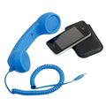 Frosted retro anti-radiation handset for mobile phones, 21.5 cm, in nine colours