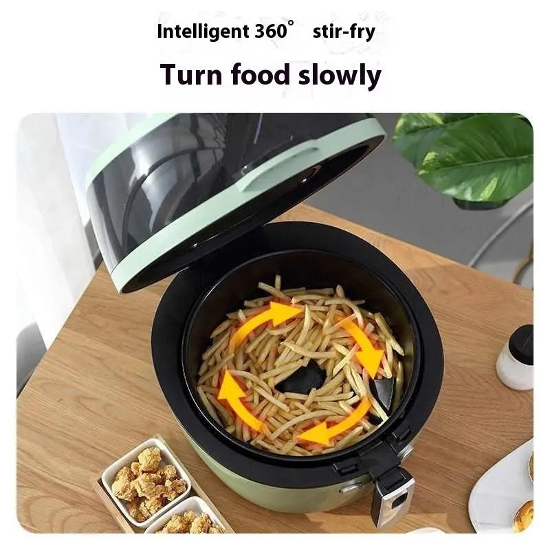 8-litre air fryer oven with viewing window and mechanical button controls
