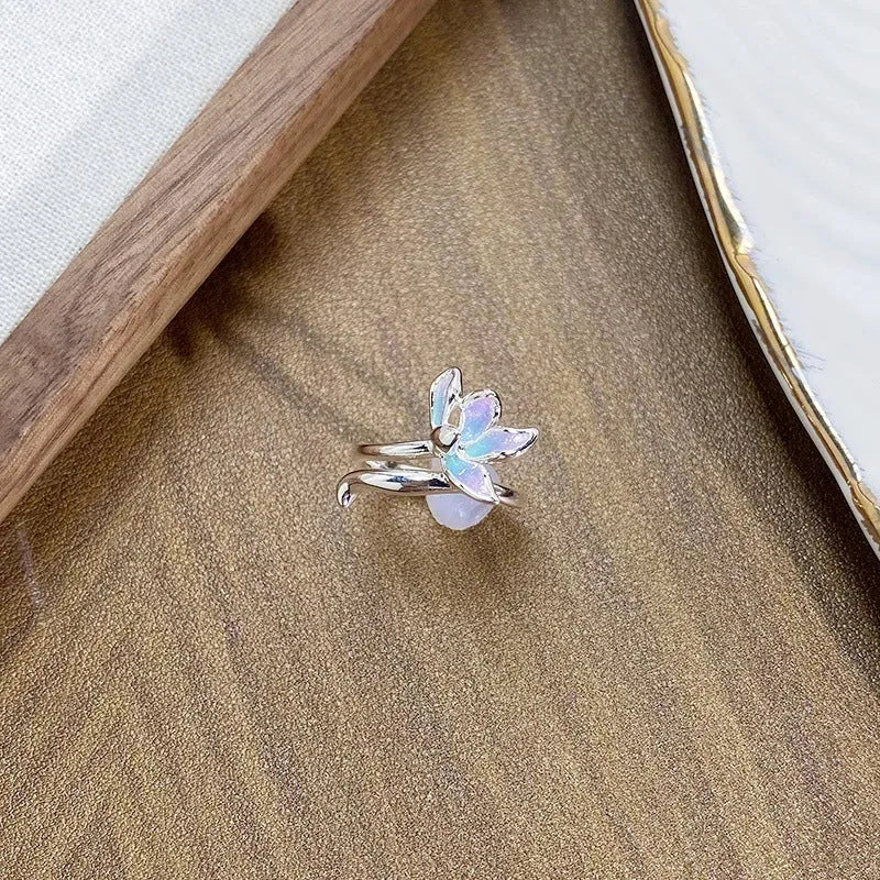 Adjustable copper insect ring with dripping oil treatment in three colour finishes
