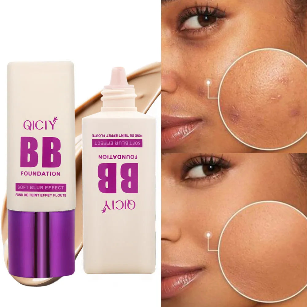 Feeding bottle liquid foundation BB cream in 10 brightening shades with colour repair properties