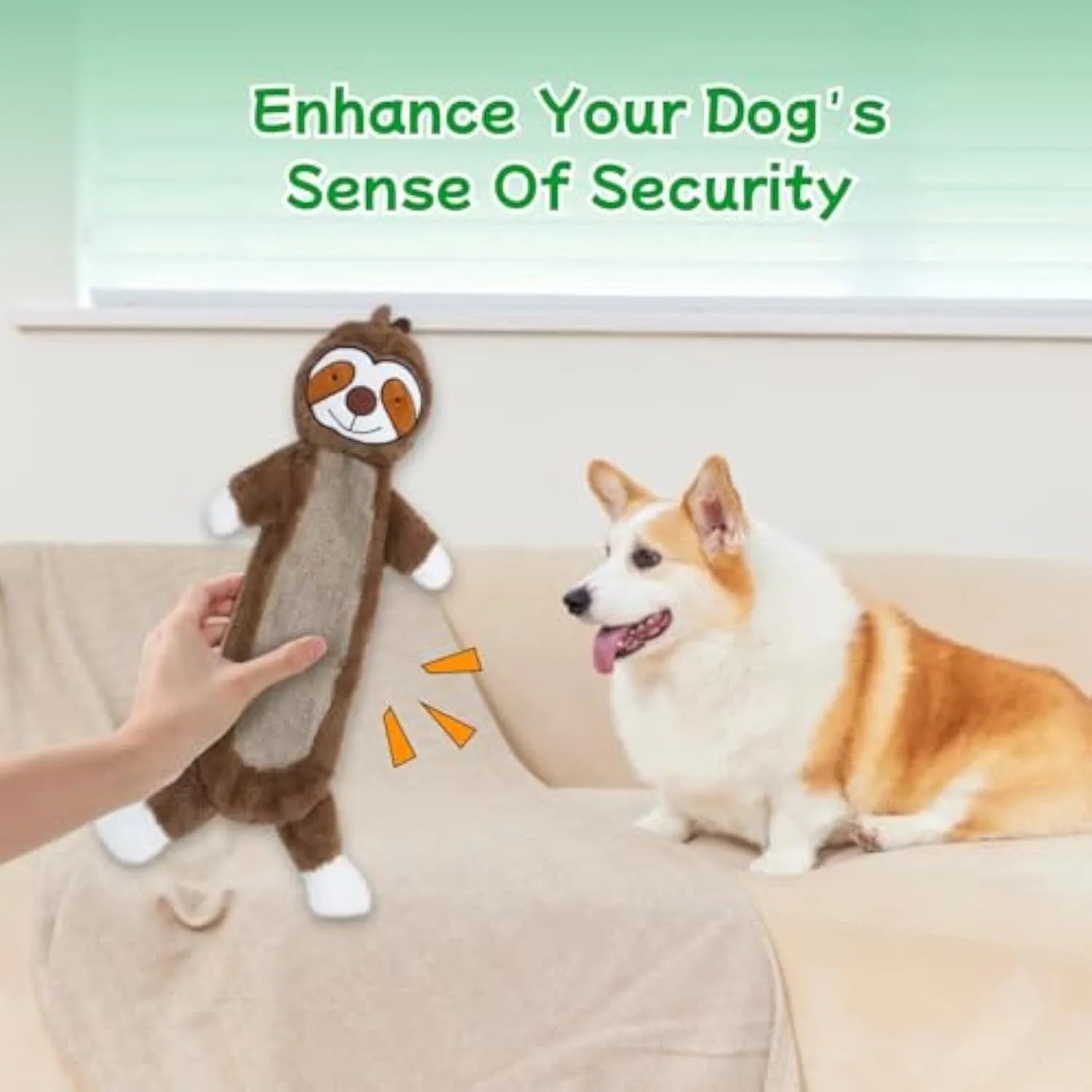 No stuffing crinkle dog toy featuring a cute rabbit design with soft plush material and internal crinkle paper