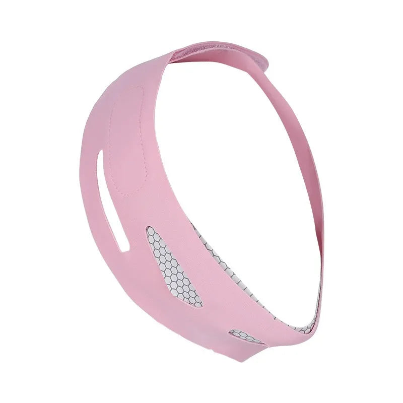Elastic V face bandage facial care tool in pink or black colour options