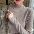 Slim fit inner knitted bottoming shirt in viscose fibre available in eight colours with long sleeves