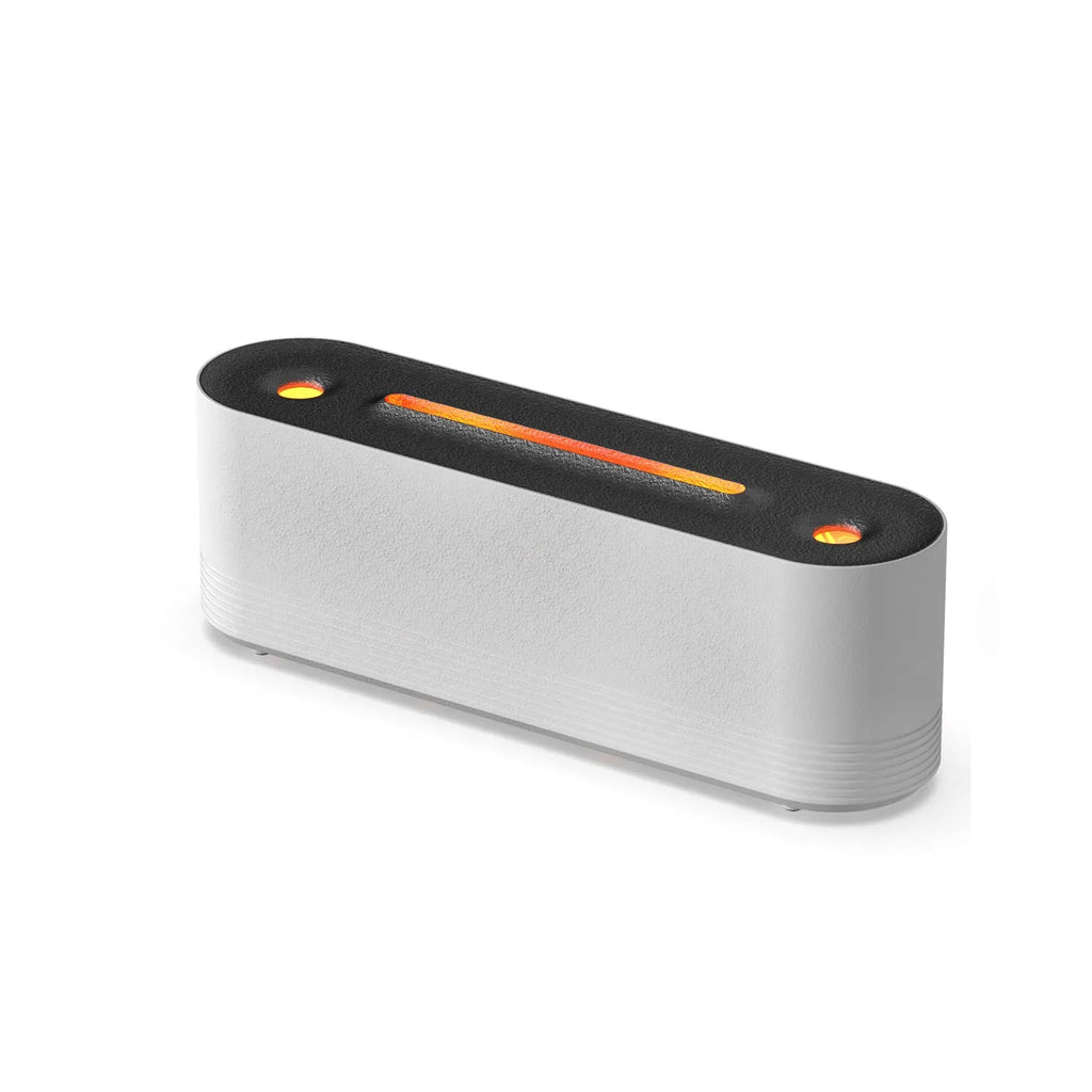 Black Flame Air ultrasonic humidifier emitting cool mist with multicolour LED flame light effect