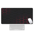 Large non-slip rubber desk mat with thermal transfer pattern in multiple size options