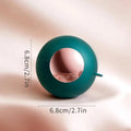 Reusable hair removal ball lint roller for pet hair in white gold ABS plastic 6.8 cm
