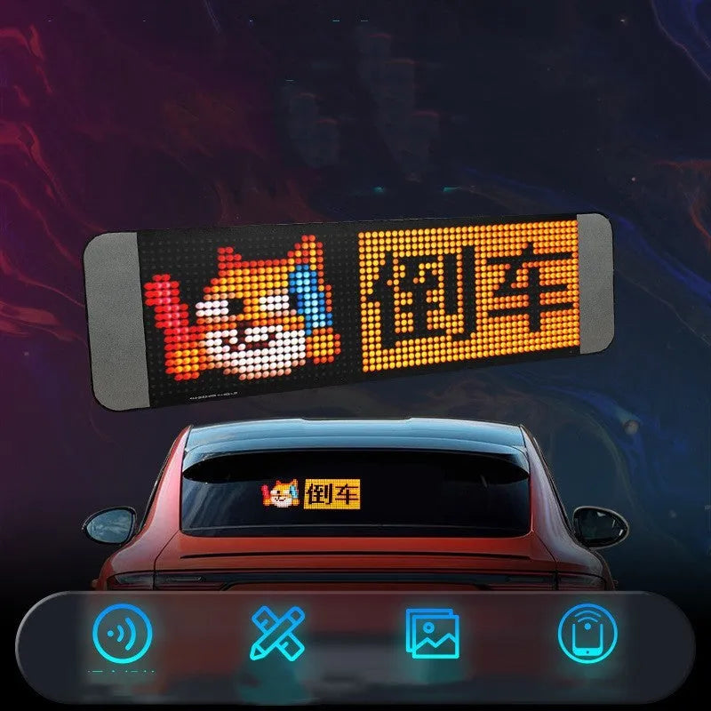 Full-colour LED display screen module 102x384mm HD resolution with remote control and voice control options