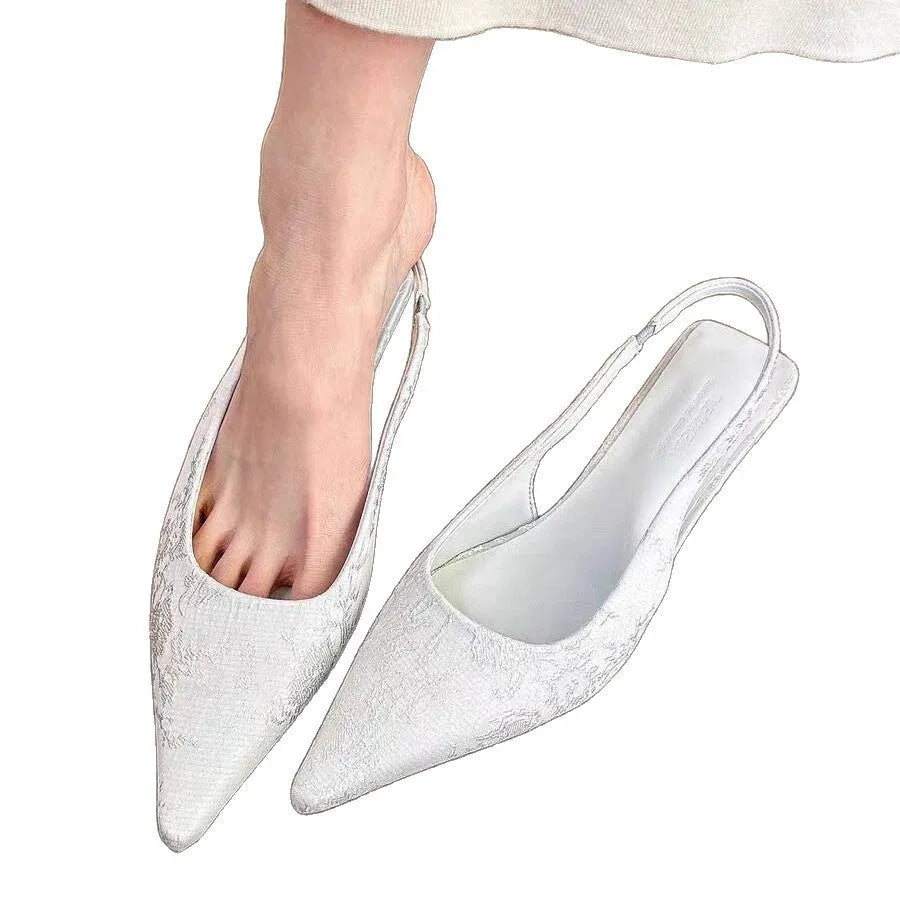 Women's Mary Jane stiletto heels with buckle, mid heel 3-6cm, cotton lining, available in milky white
