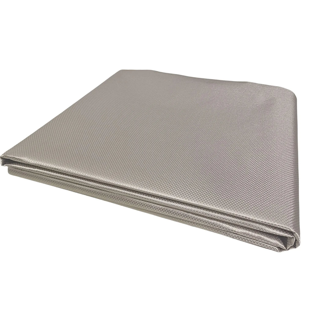Gray diamond lattice radiation protection fabric roll with copper and nickel fibres for RFID shielding lining