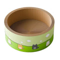 Round deep pit cat scratch board in corrugated paper material, 45cm and 50cm diameter options