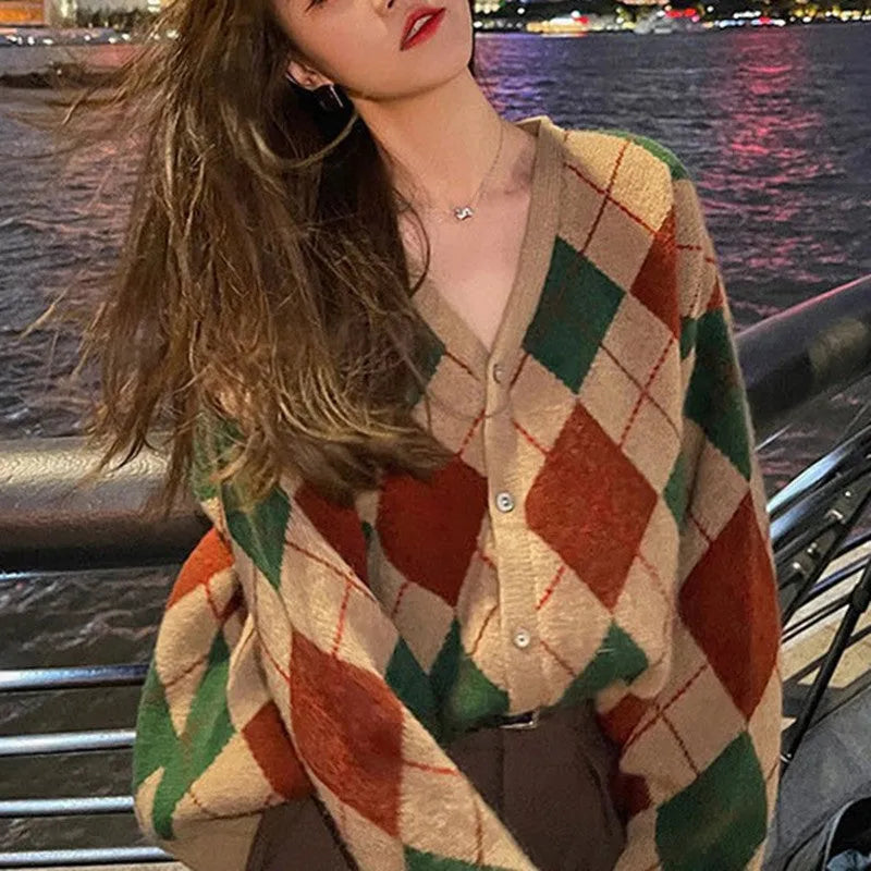 Knitted casual cardigan in macaron colours showing pink, green, black and khaki options