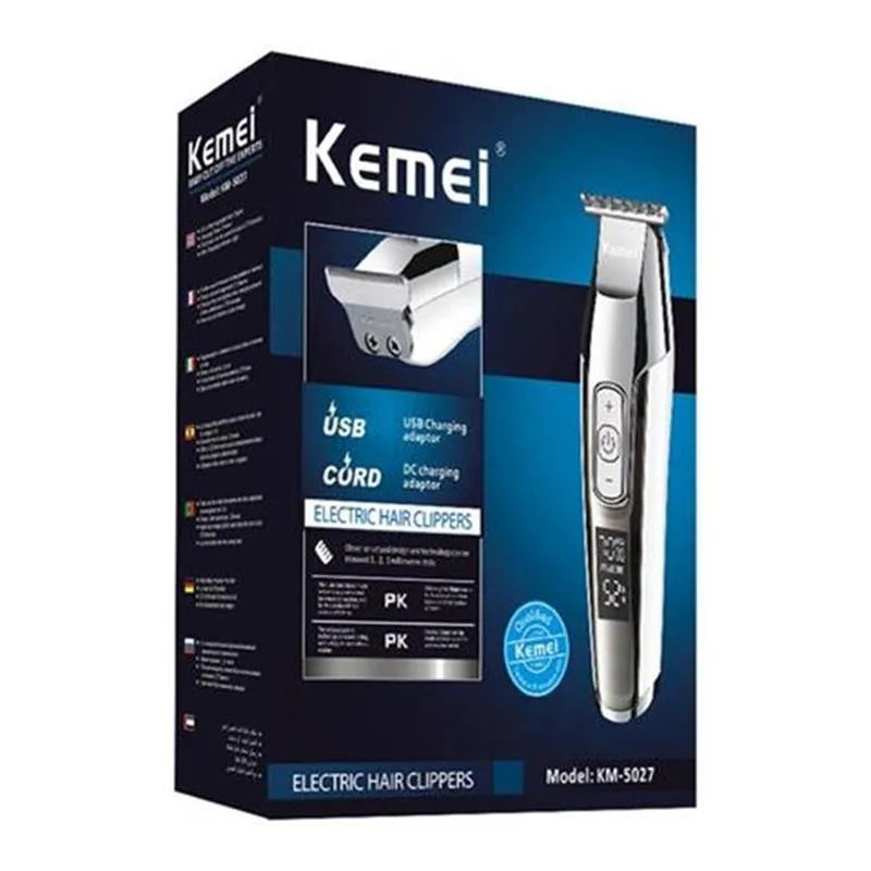 Professional barber scissors with LCD digital display and stainless steel cutting blades