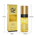 Yellow 50ml hair repair essential oil bottle for curly and frizzy hair care