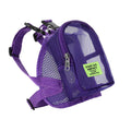 Breathable polyester dog backpack in solid colour for portable pet storage with canvas bag
