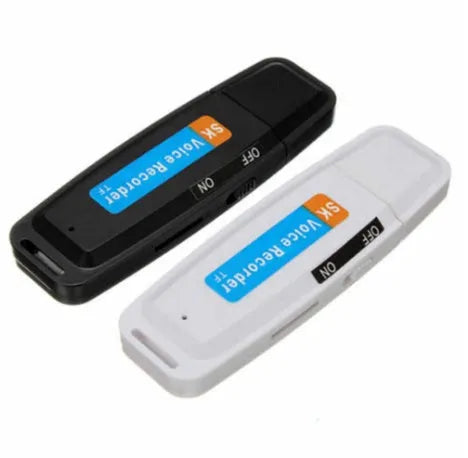 SK-001 USB 2.0 flash drive plastic shell black white 8GB 16GB 32GB voice card creative gift