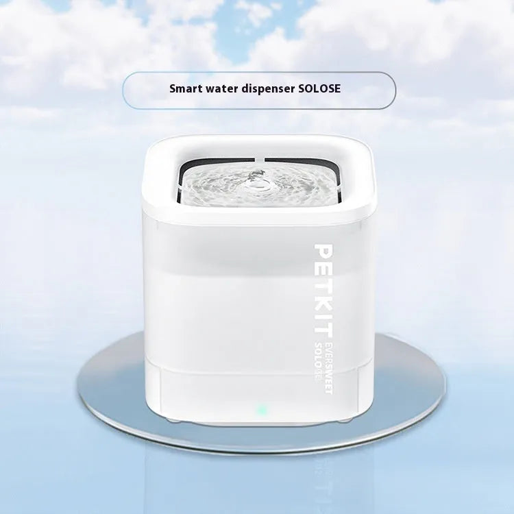 Smart pet water dispenser for dogs and cats with wireless loop filter and adapter