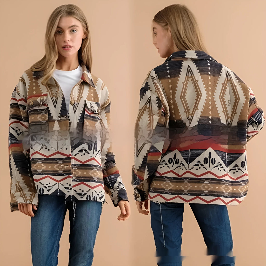 Women's loose-fit retro woolen coat in sapphire blue, khaki, or army green with regular long sleeves