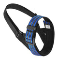 Anti-biting reflective dog muzzle for medium large dogs, adjustable nylon with breathable mesh, available in black blue khaki red