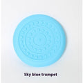 Pet dog toy rubber disk frisbee in plastic, available in small and large sizes with multiple colours