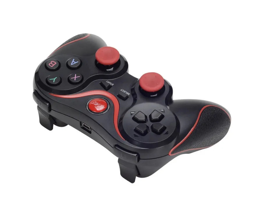X3 Bluetooth wireless game controller for Android phones with optional mobile phone clip attachment