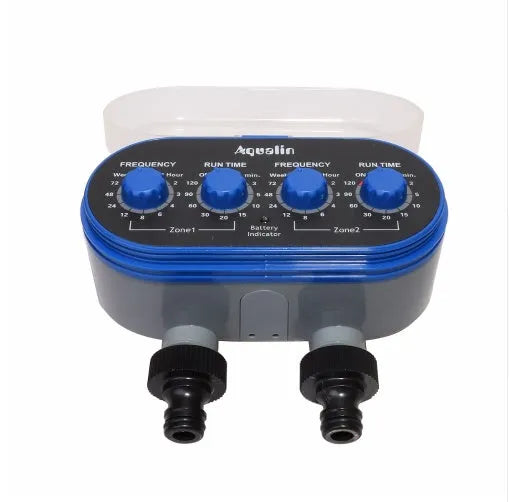 Dual Timed Irrigation Controller battery powered automatic watering device for garden