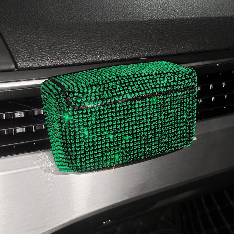 Creative covered car ashtray Full Diamond Series plastic 10x7x5cm colourful diamond pattern