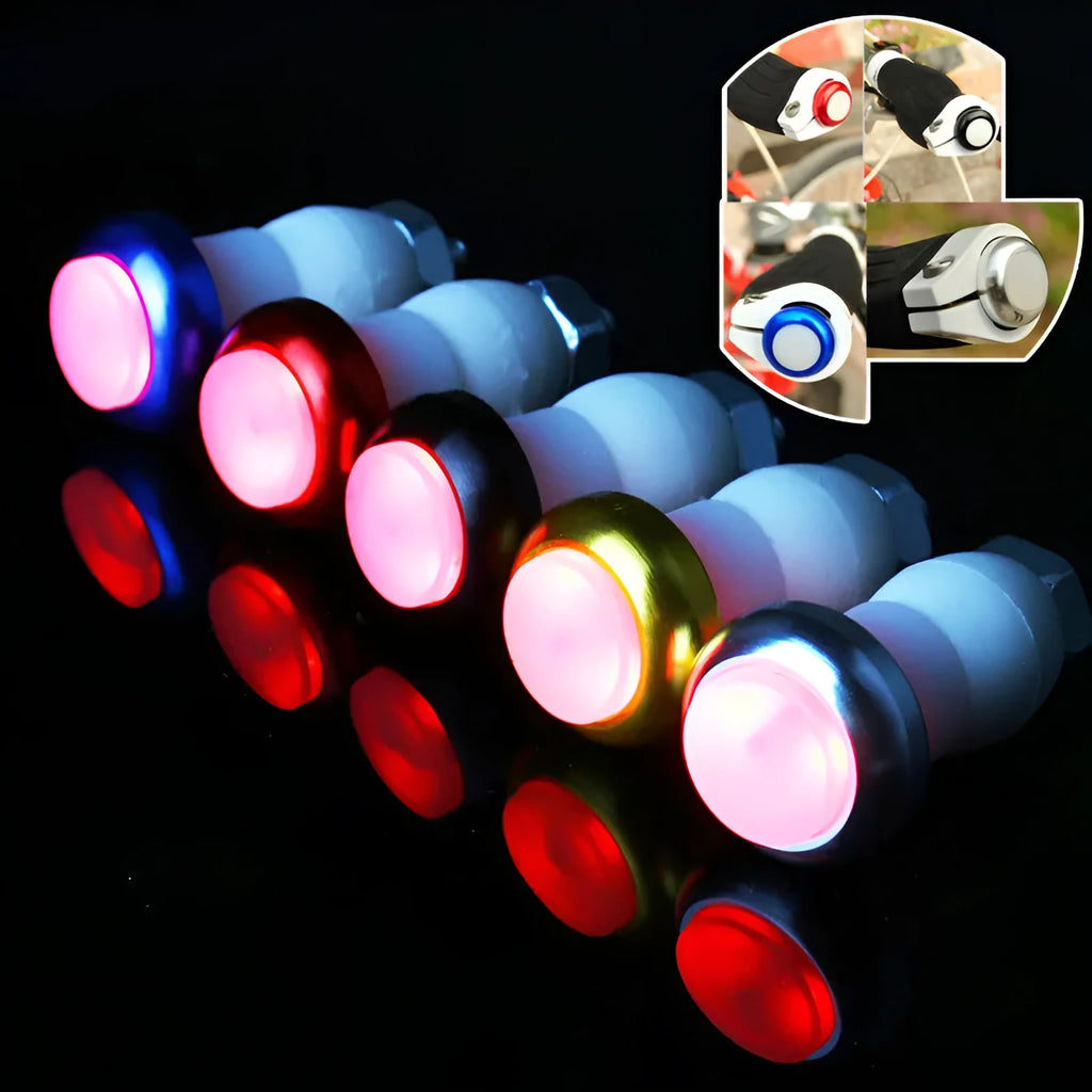 Bicycle aluminum alloy handle blocking light set 6061 ultra light LED turn signal red light 270-degree visibility