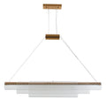 Glass pendant lamp with iron body in minimalist modern design for restaurant lighting