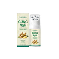 Ginger Wormwood Roller Massage Liquid 120ml in a clear bottle with a green roller cap