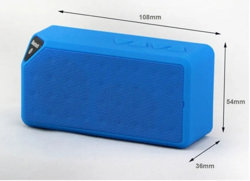 Cannon X3 mini cube Bluetooth speaker in five colour options showing compact portable design