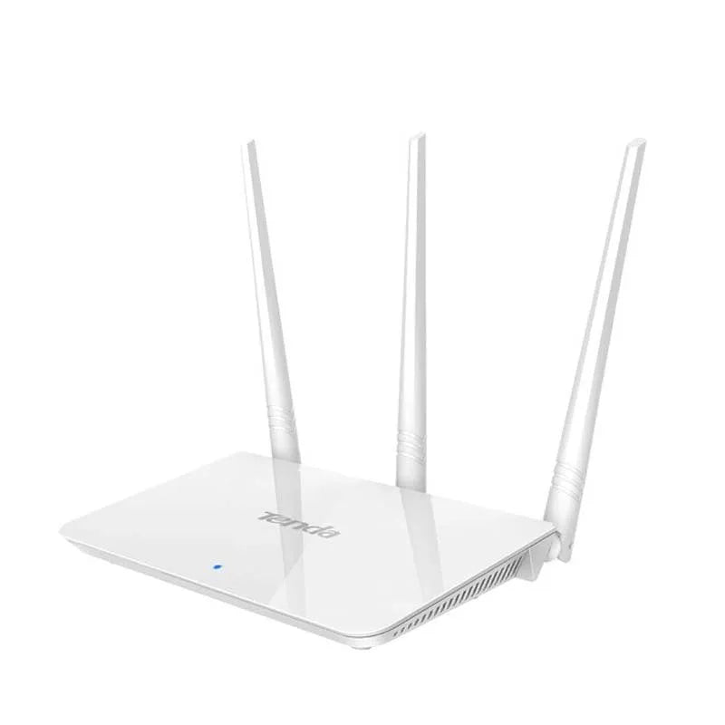 White US-style dual-band wireless router for 2.4GHz and 5GHz broadband networks.