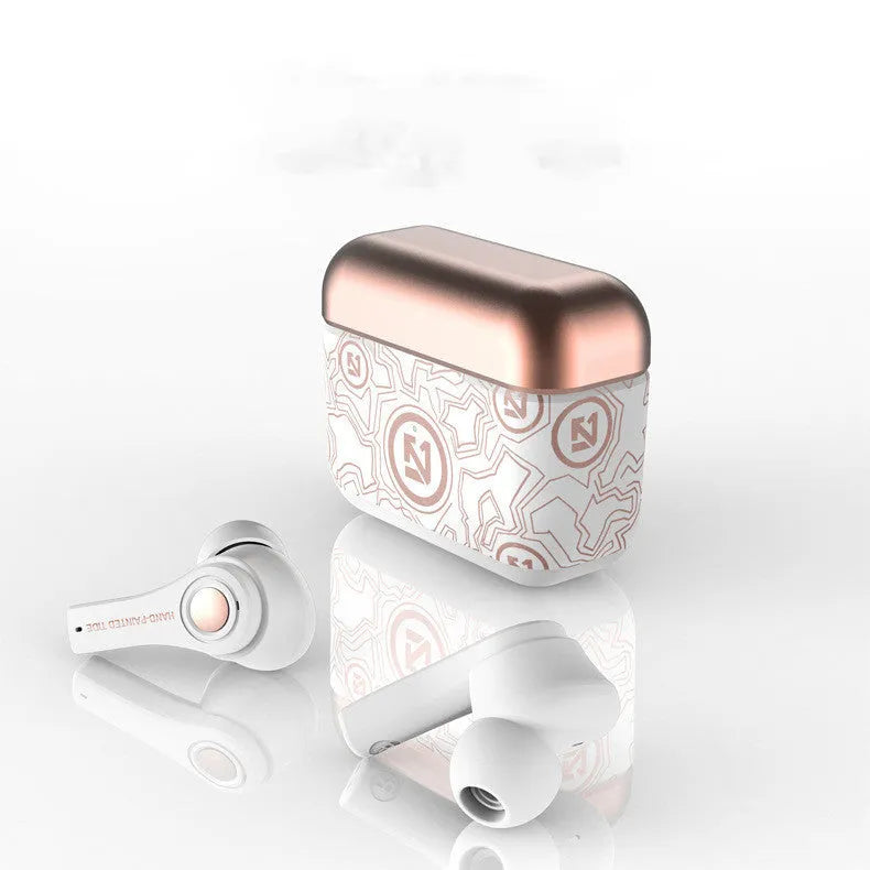 TWS touch in-ear noise reduction wireless headphones in Black with charging case, Bluetooth 5.0, Type C interface