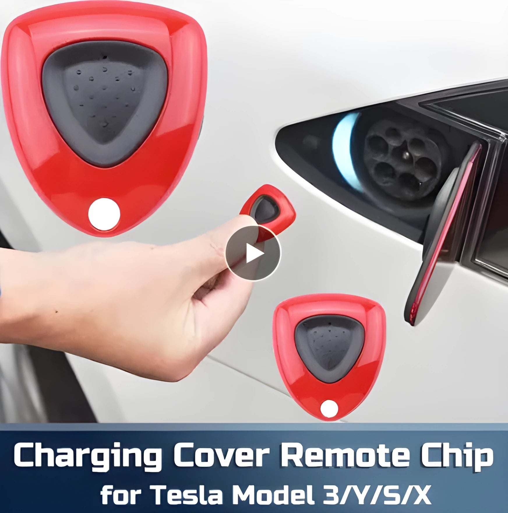 Small electric switch remote control for car charging pile, 315MHz, push button, packing size 11x6x1cm