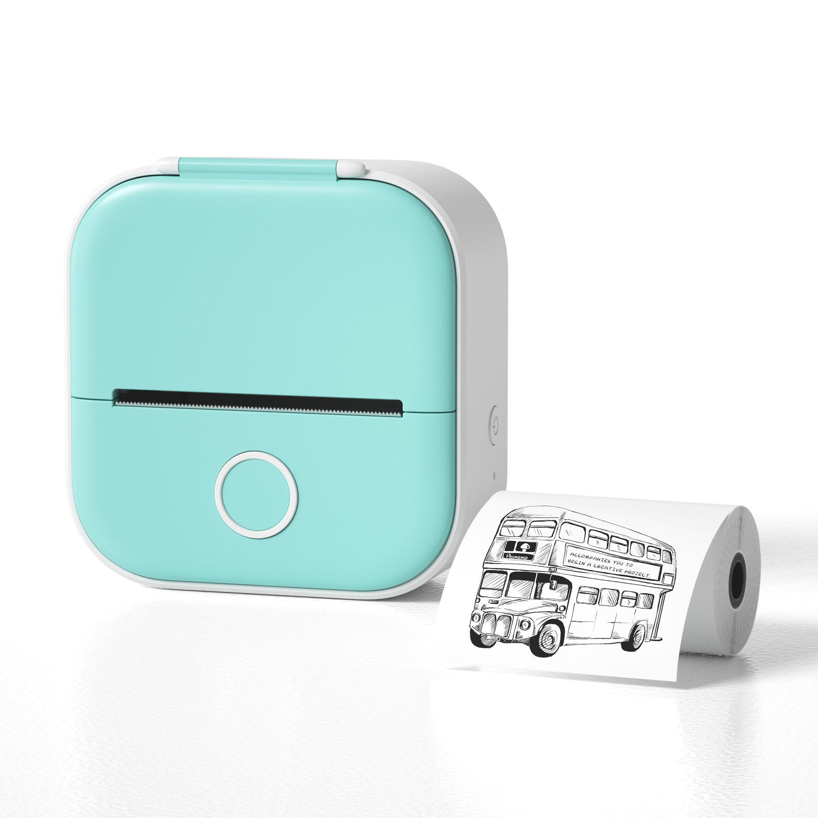 Portable Mini Thermal Printer - Wireless Inkless Bluetooth Label & Photo Maker for Study Notes, Home Organisation & Price Tags